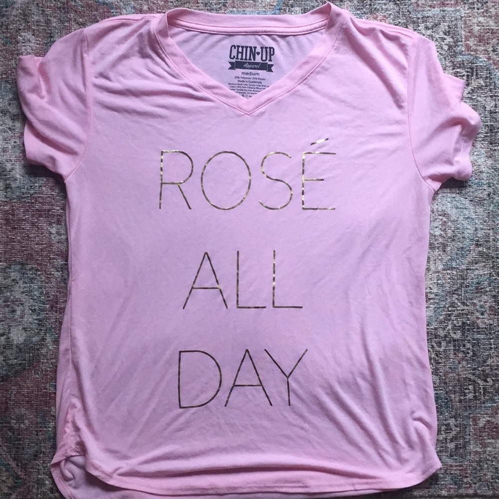 Pink Rosé All Day comfy Tee